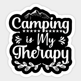 Camping is my therapy camping lover Sticker